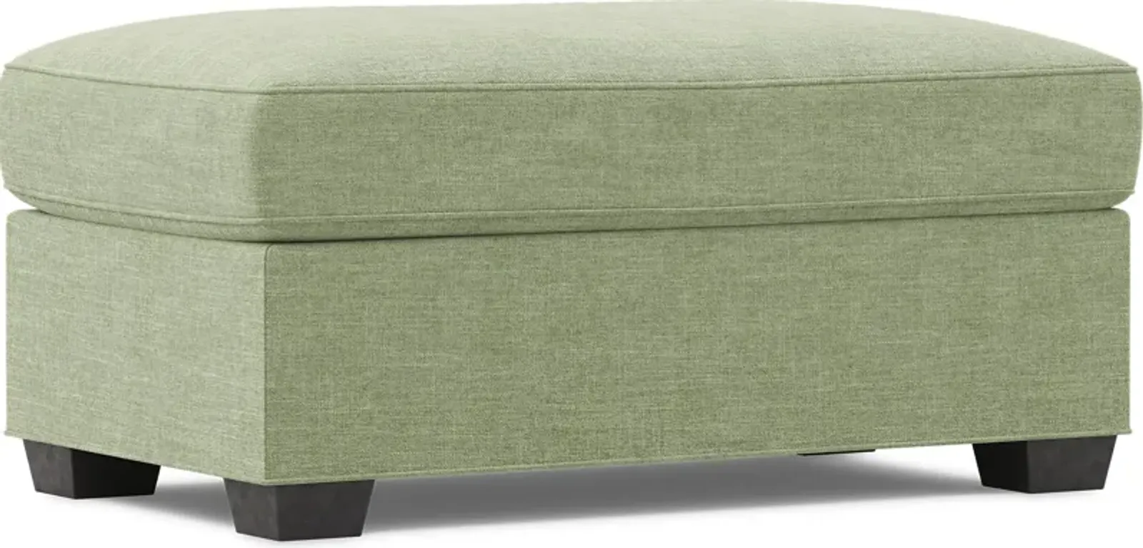 Bellingham Celadon Textured Chenille Ottoman