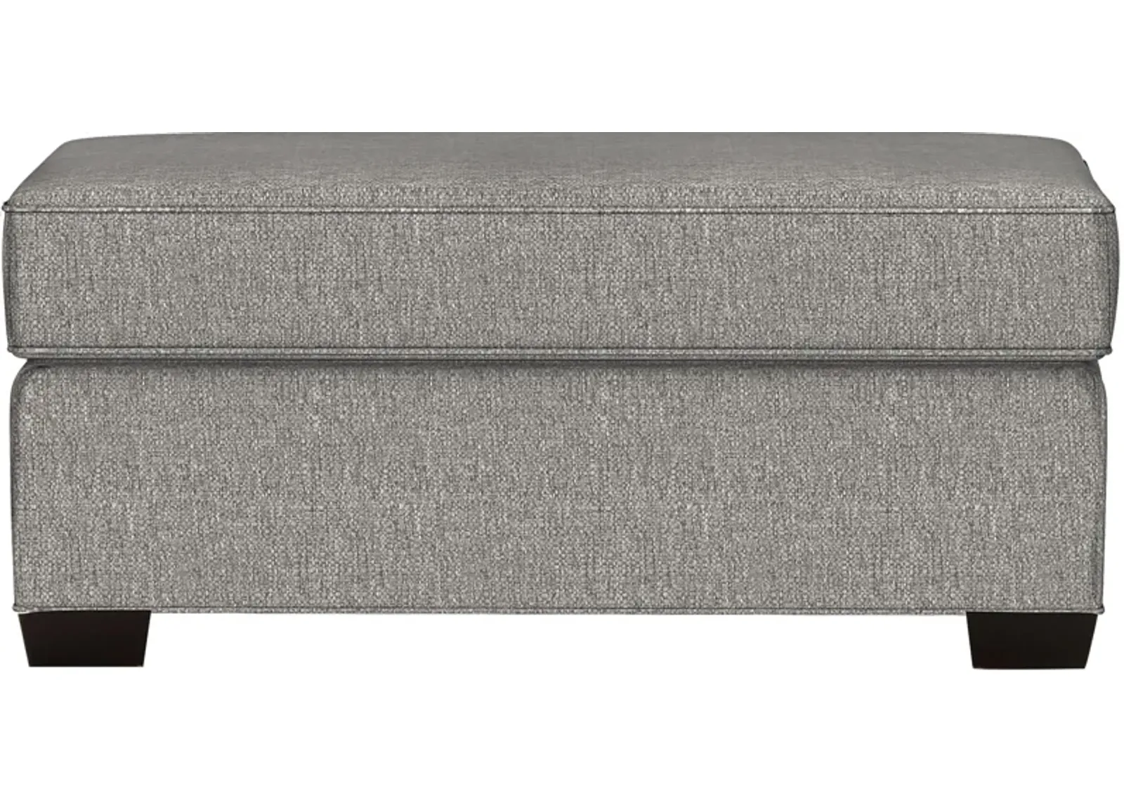 Bellingham Gray Textured Ottoman