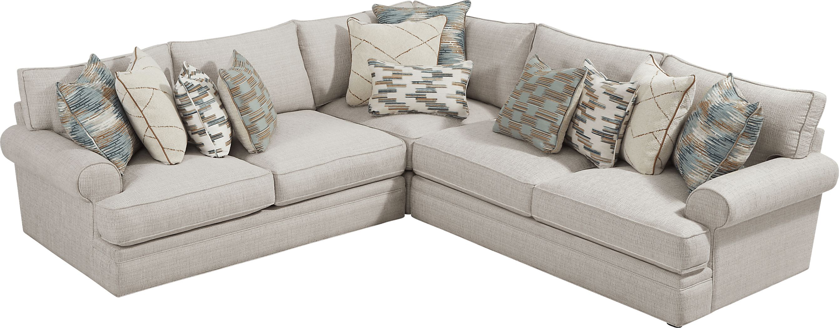 Cindy Crawford Home Brookview Heights Beige 6 Pc Sectional Living Room