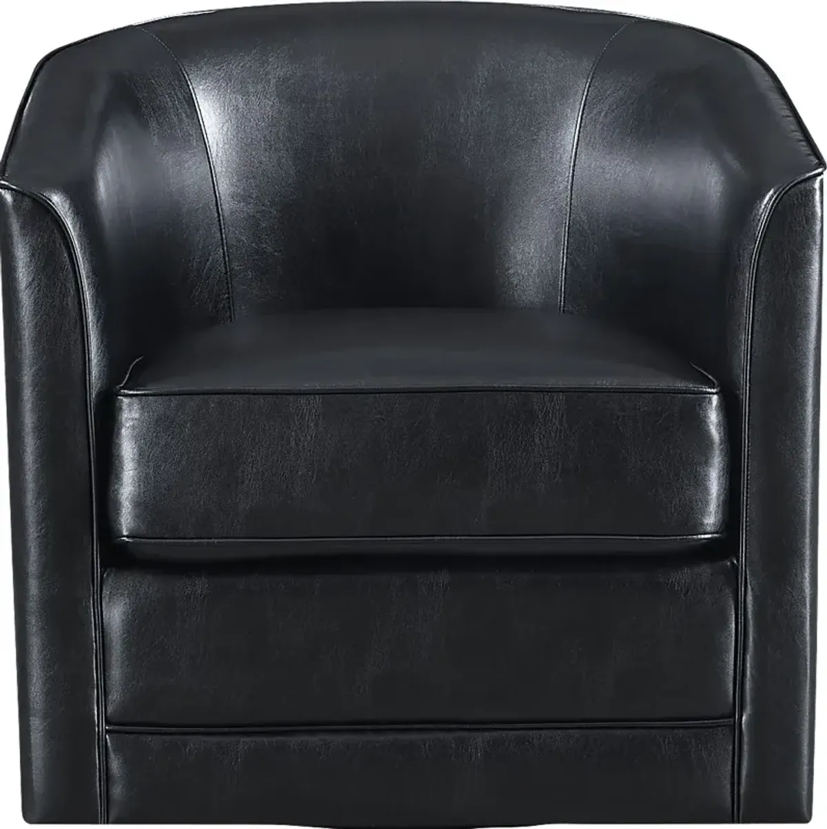 Adelta Black Accent Swivel Chair