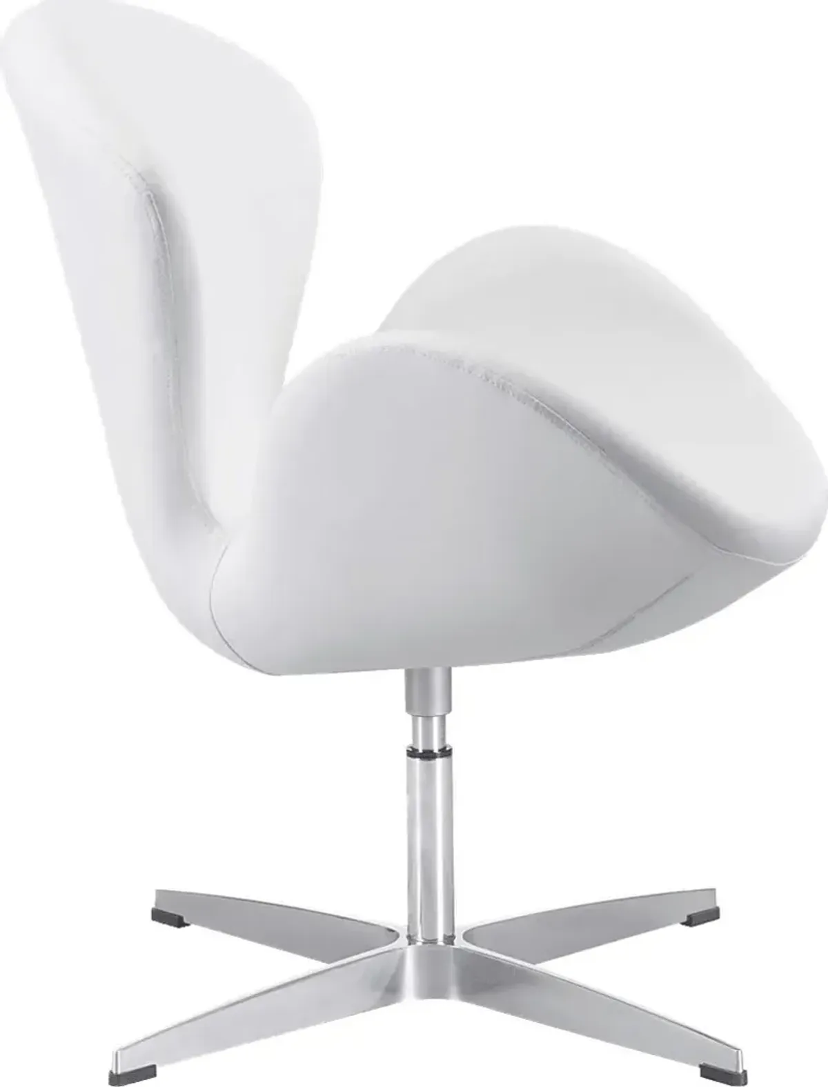 Odille White Accent Chair