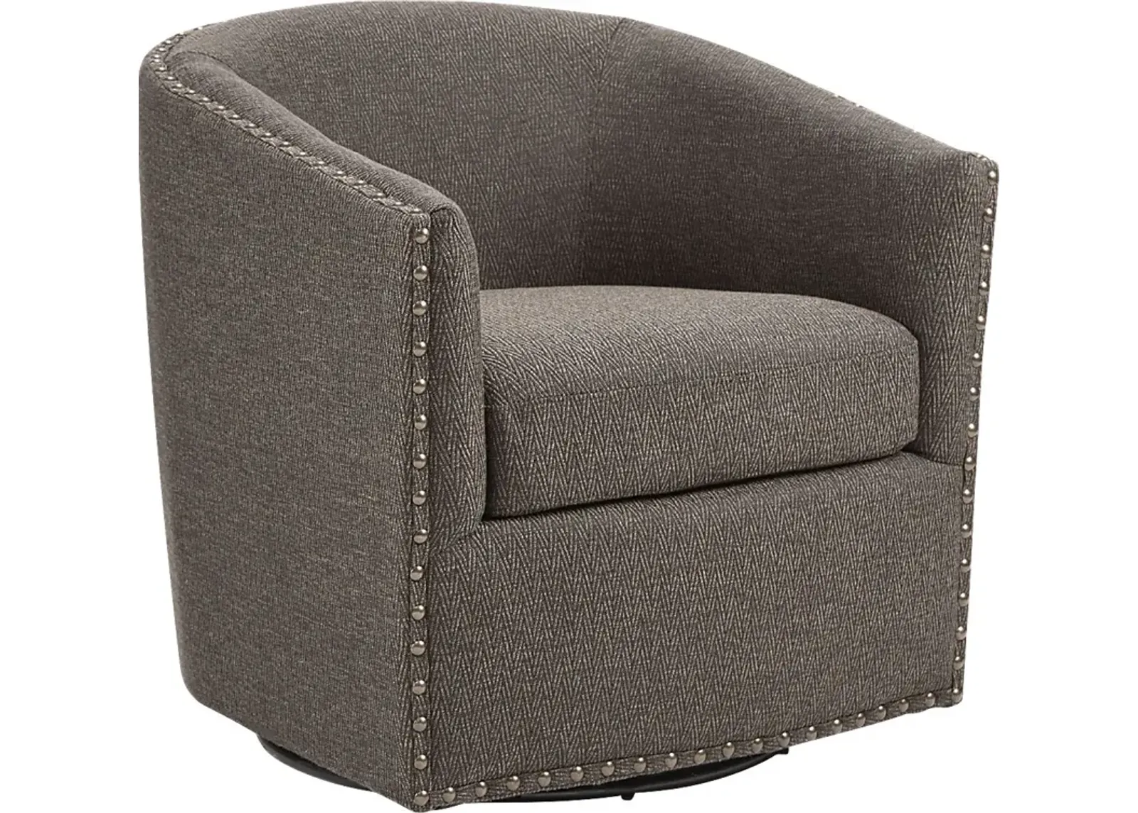 Minturn Brown Accent Swivel Chair