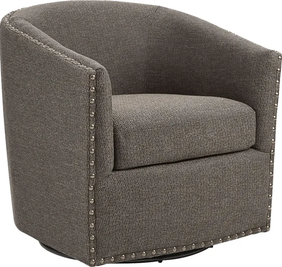 Minturn Brown Accent Swivel Chair