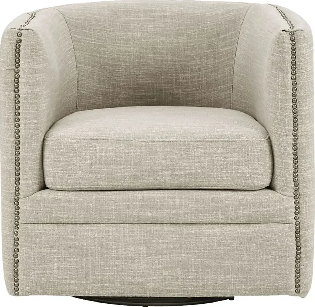 Wittmer Cream Accent Swivel Chair