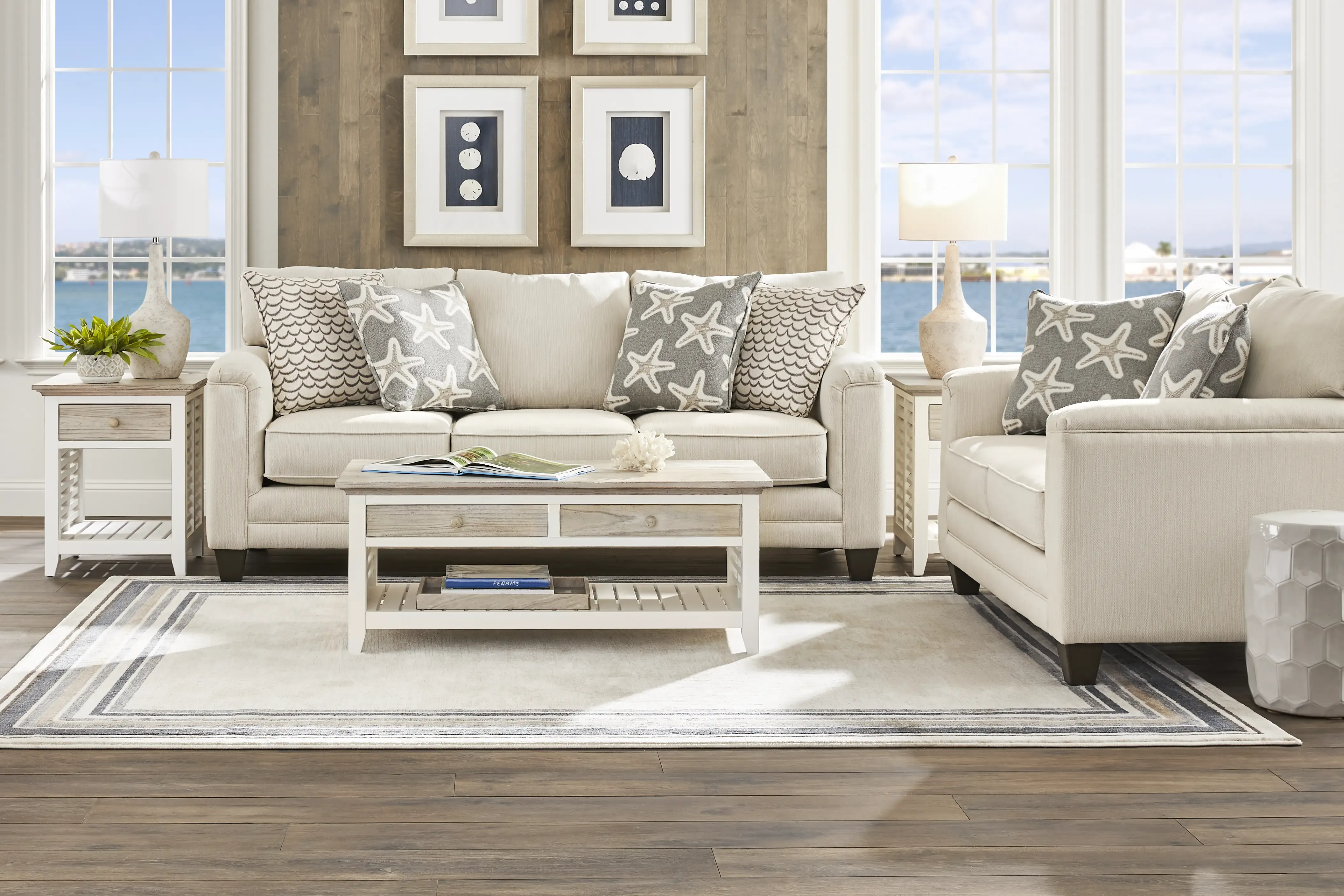 Brightwater Beige 7 Pc Living Room