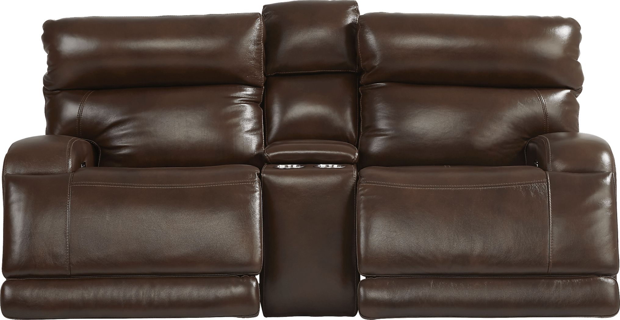 Burgio Brown Leather 5 Pc Reclining Living Room