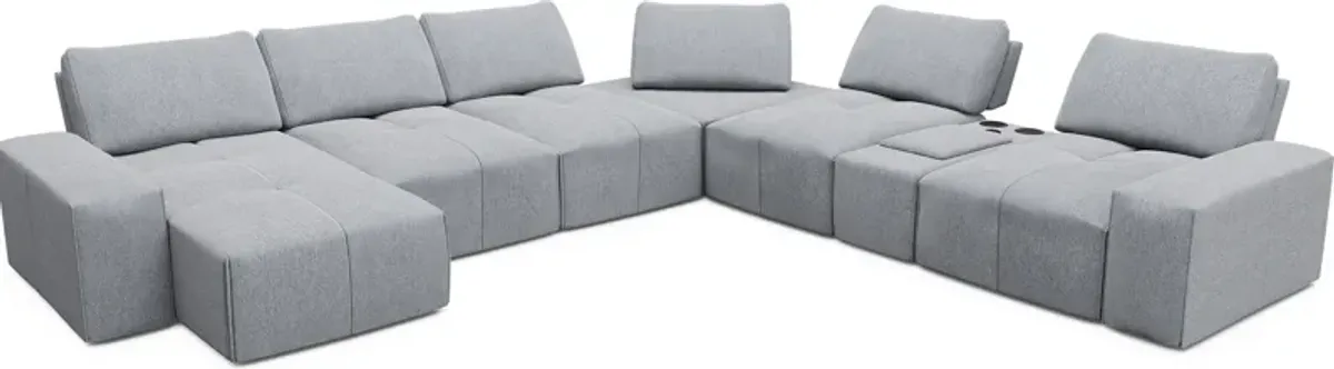 Laney Gray 7 Pc Sectional