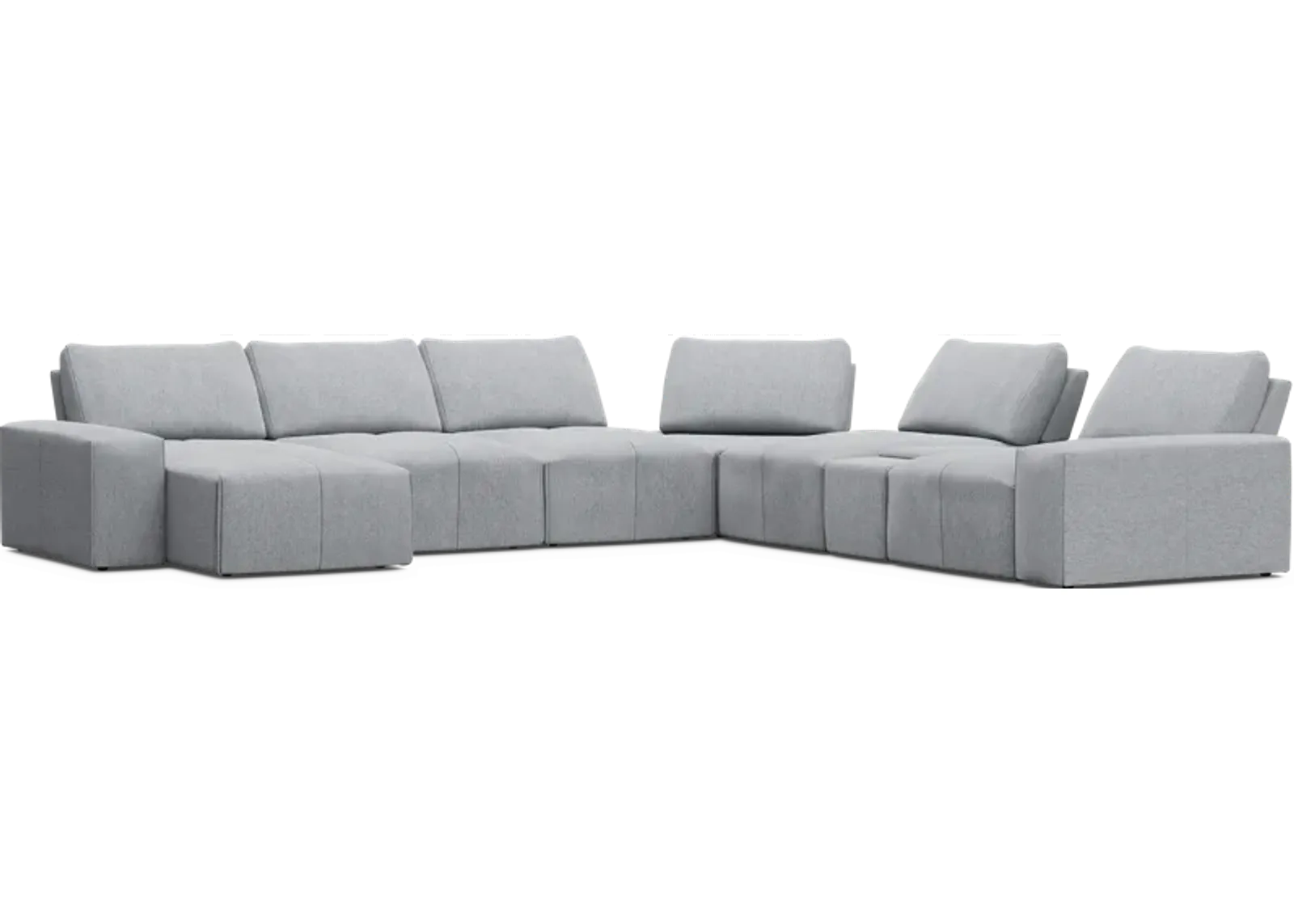 Laney Gray 7 Pc Sectional