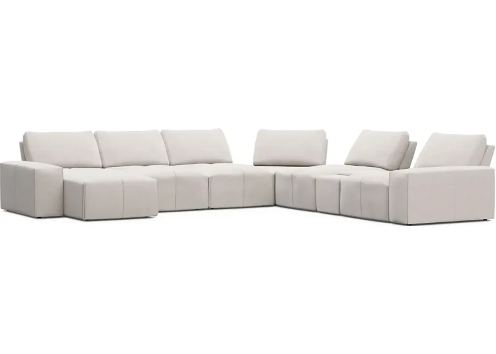 Laney Beige 7 Pc Sectional