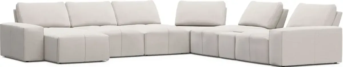 Laney Beige 7 Pc Sectional