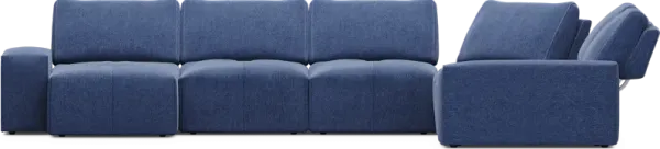 Laney Blue 7 Pc Sectional