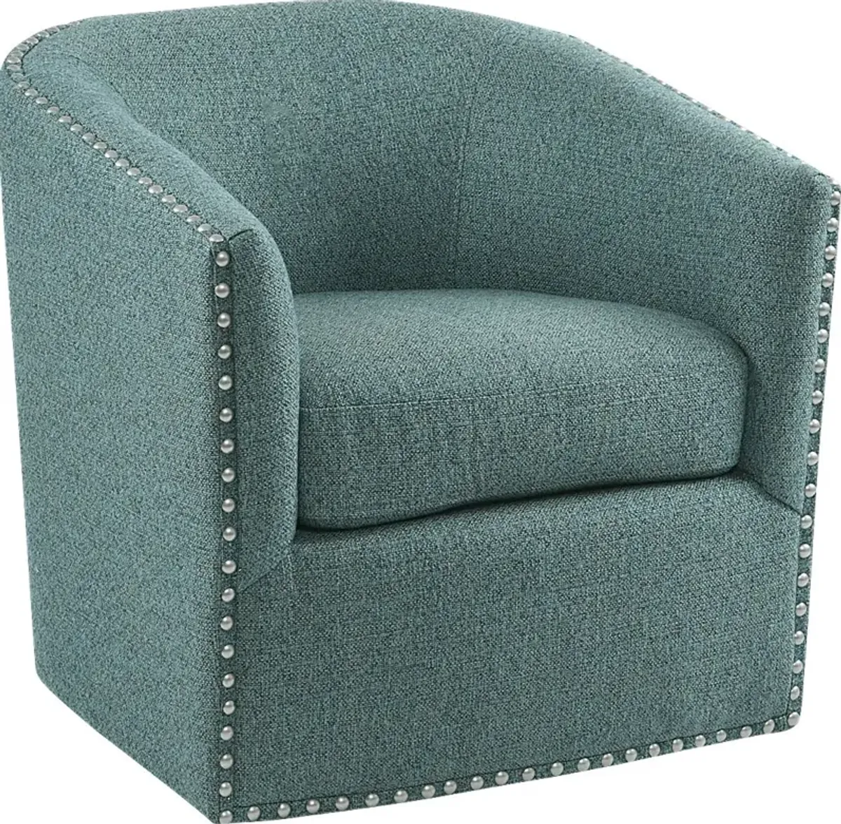 Minturn Teal Accent Swivel Chair