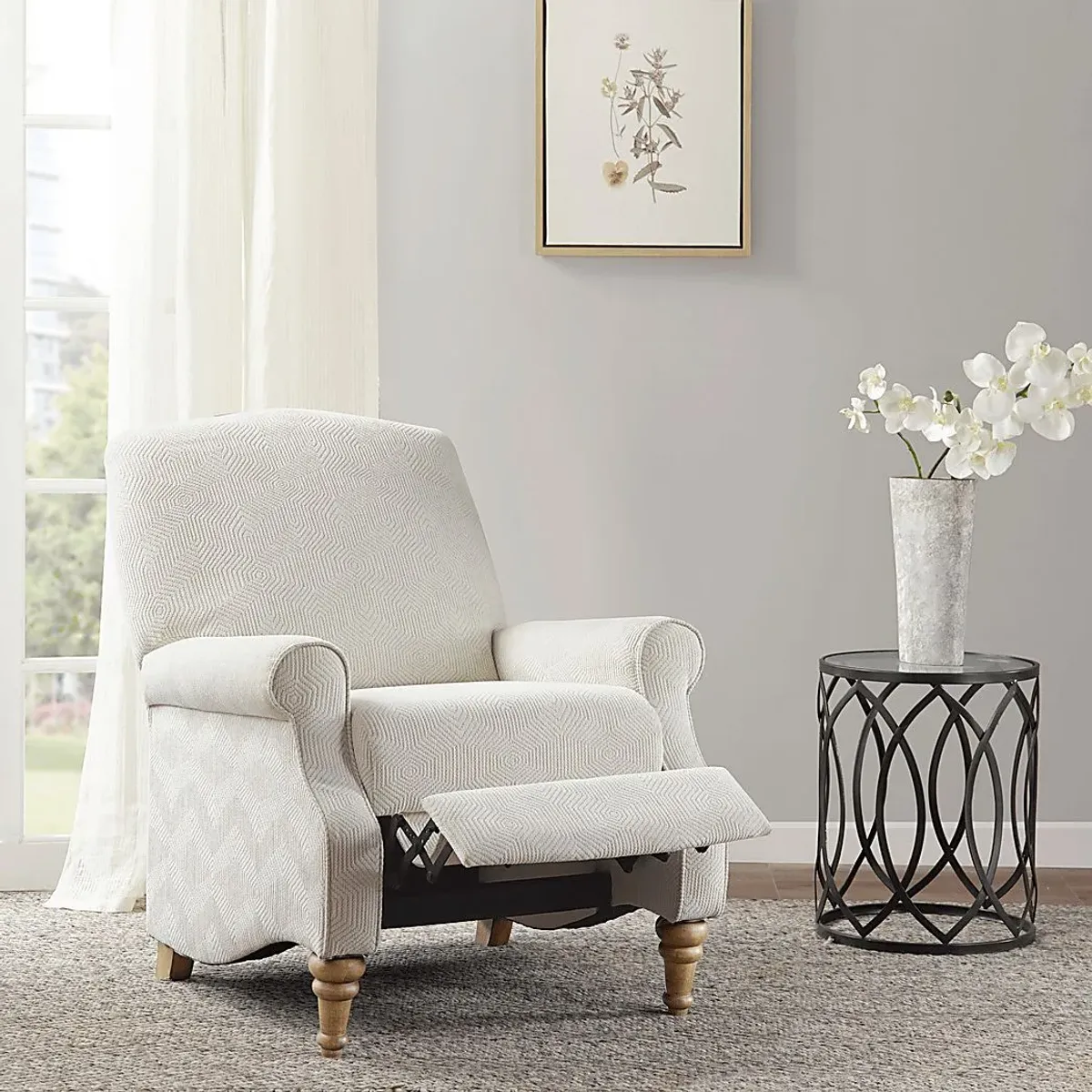 Jorick Ivory Push Back Recliner