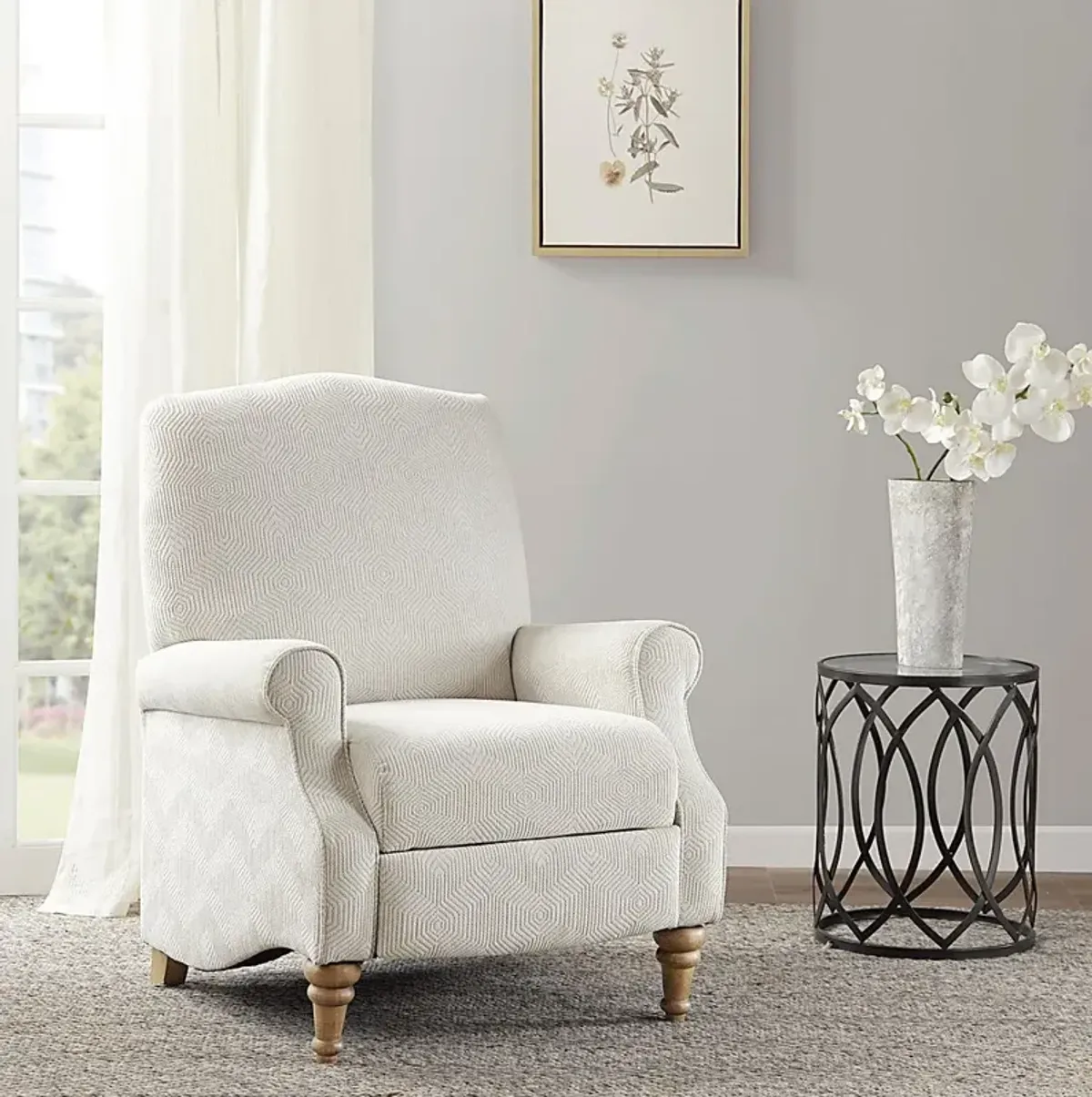 Jorick Ivory Push Back Recliner