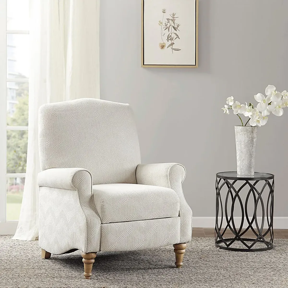 Jorick Ivory Push Back Recliner