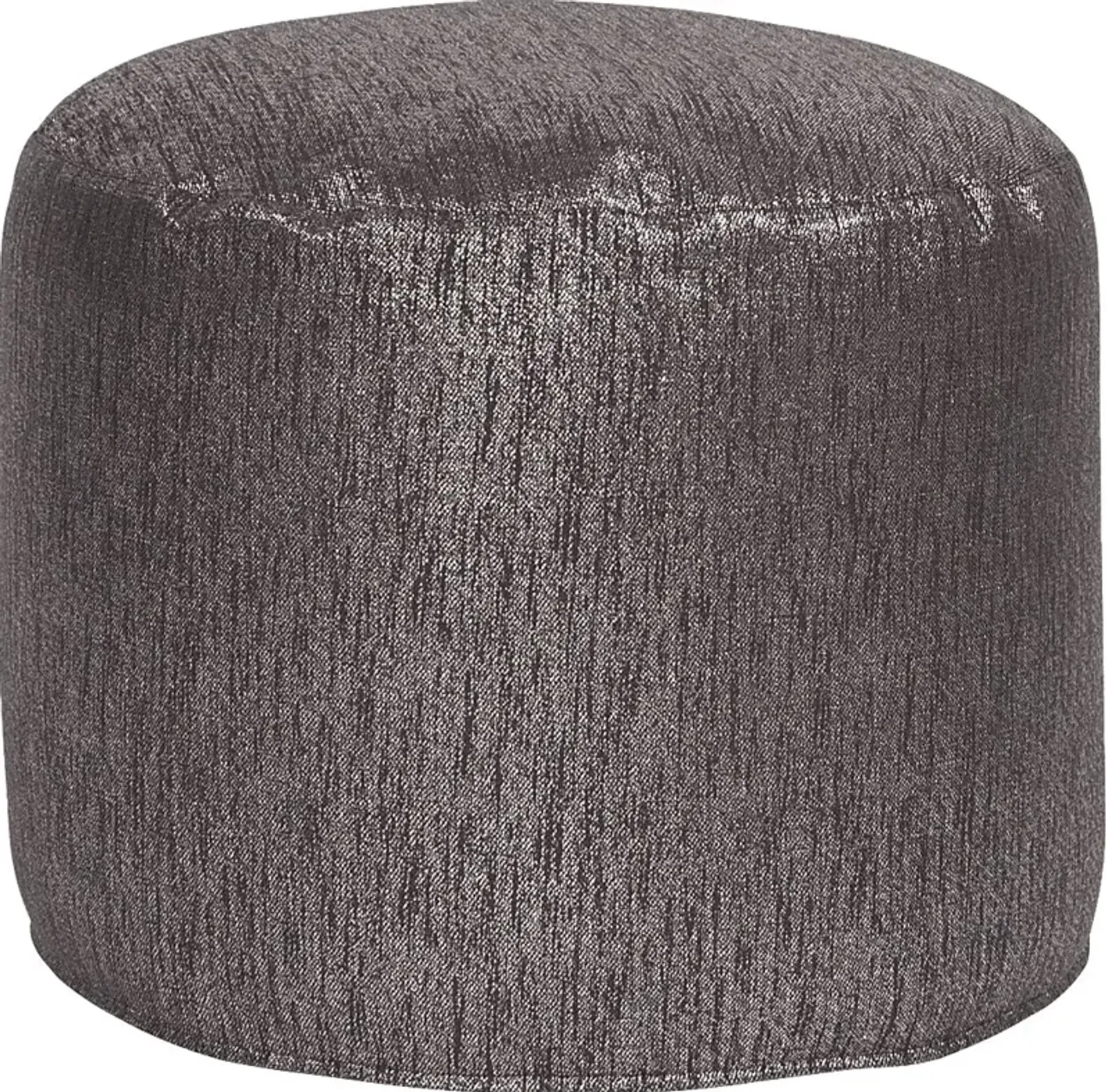 Marbee Dark Gray Pouf