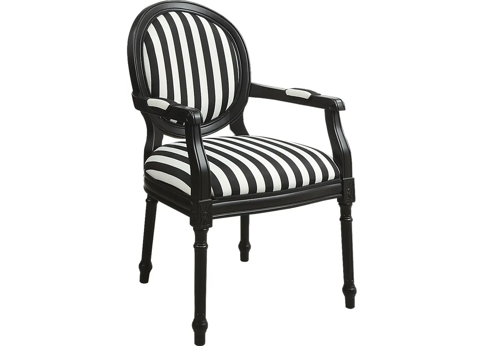 Haldan Black Accent Chair