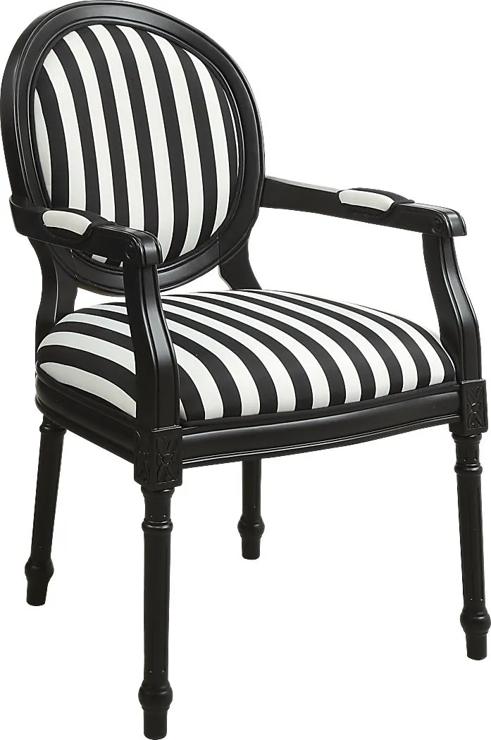 Haldan Black Accent Chair