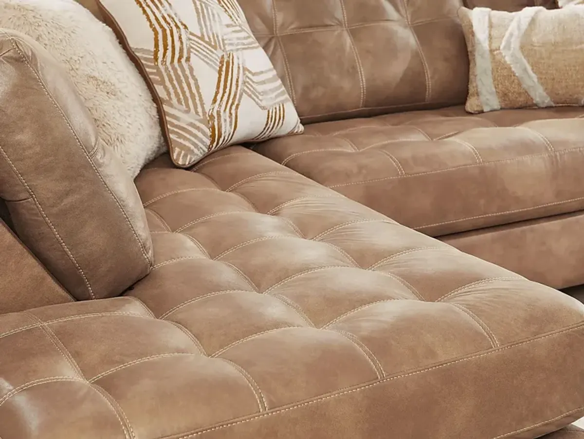 Bellinger Camel 3 Pc Sectional Living Room