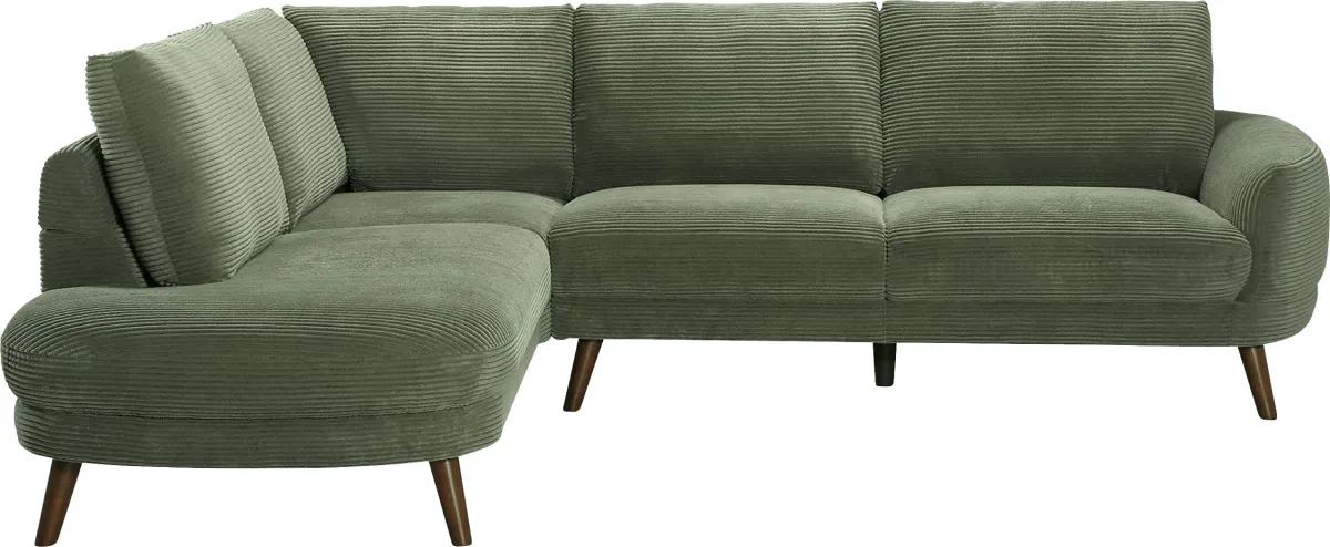 Penn Station Green 4 Pc Sectional Living Room