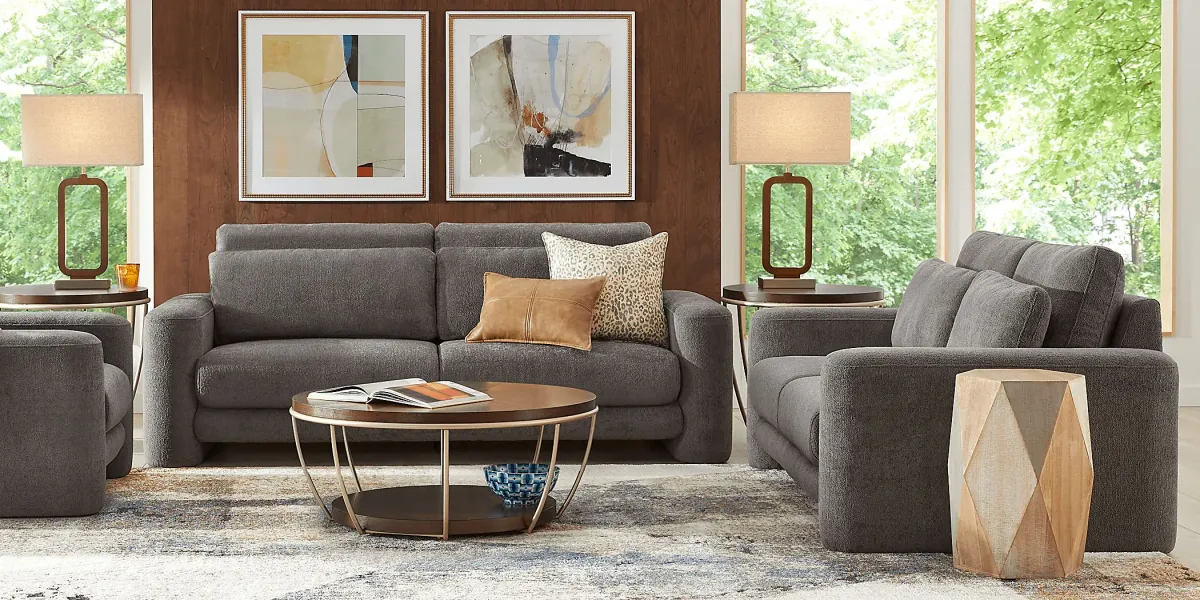 Newton Charcoal 5 Pc Living Room