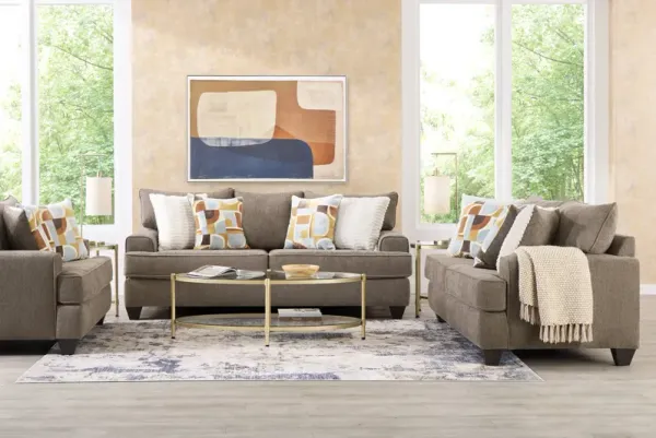 Twin Falls Mink 3 Pc Living Room