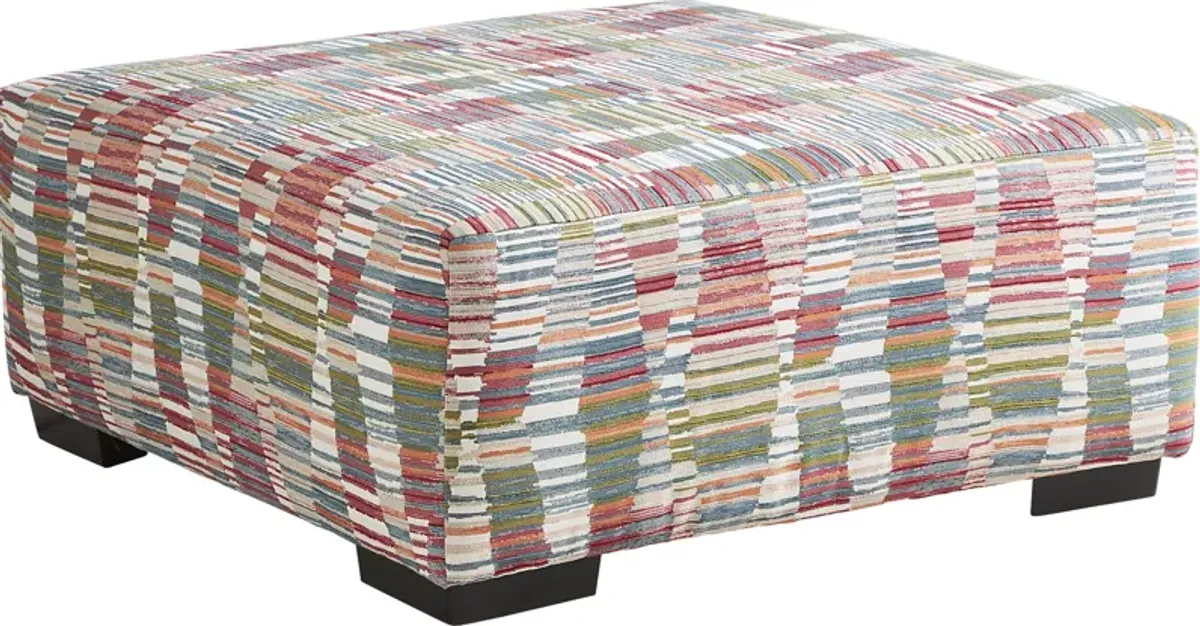 Primwell Place Multicolored Cocktail Ottoman