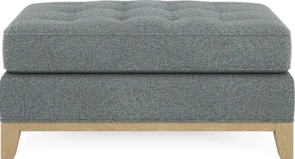Fairmont Blue Ottoman