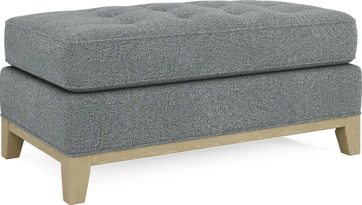 Fairmont Blue Ottoman