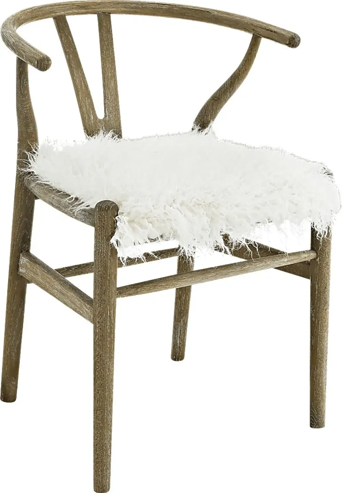 Aramon White Accent Chair