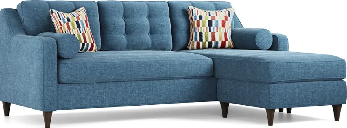 Hanover Ocean Chenille Chaise Sofa