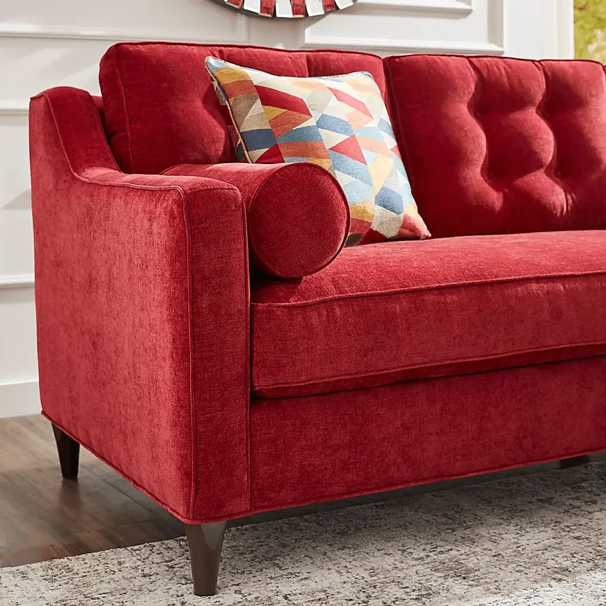 Hanover Ruby Chenille Chaise Sofa