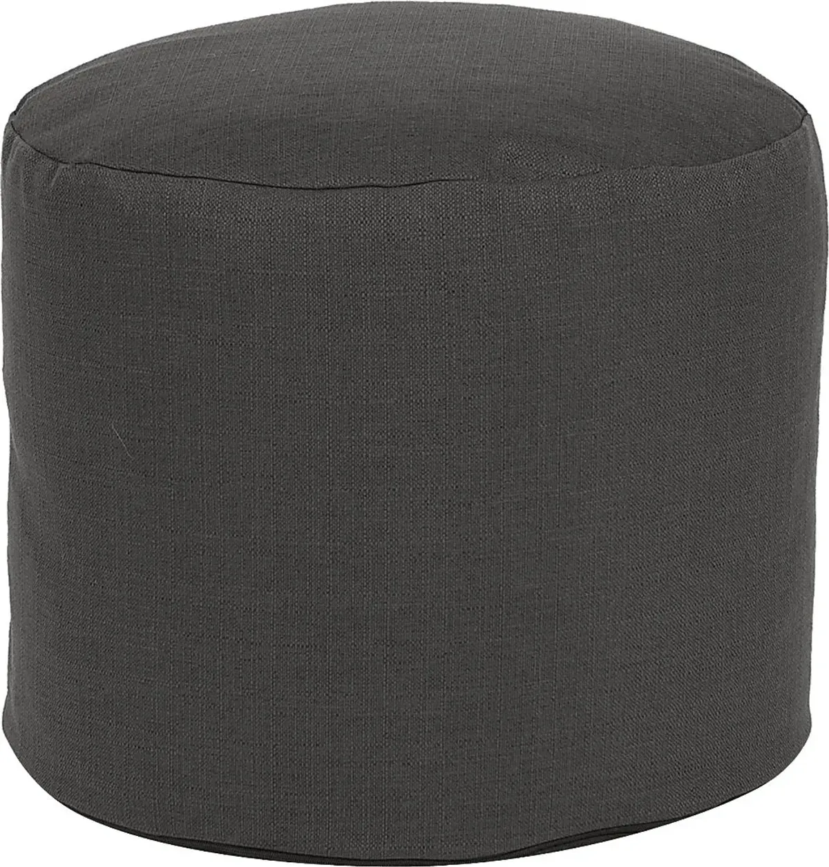 Henninger Gray Pouf