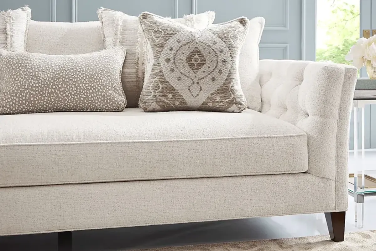 Shelton Ivory 8 pc Living Room with Sleeper