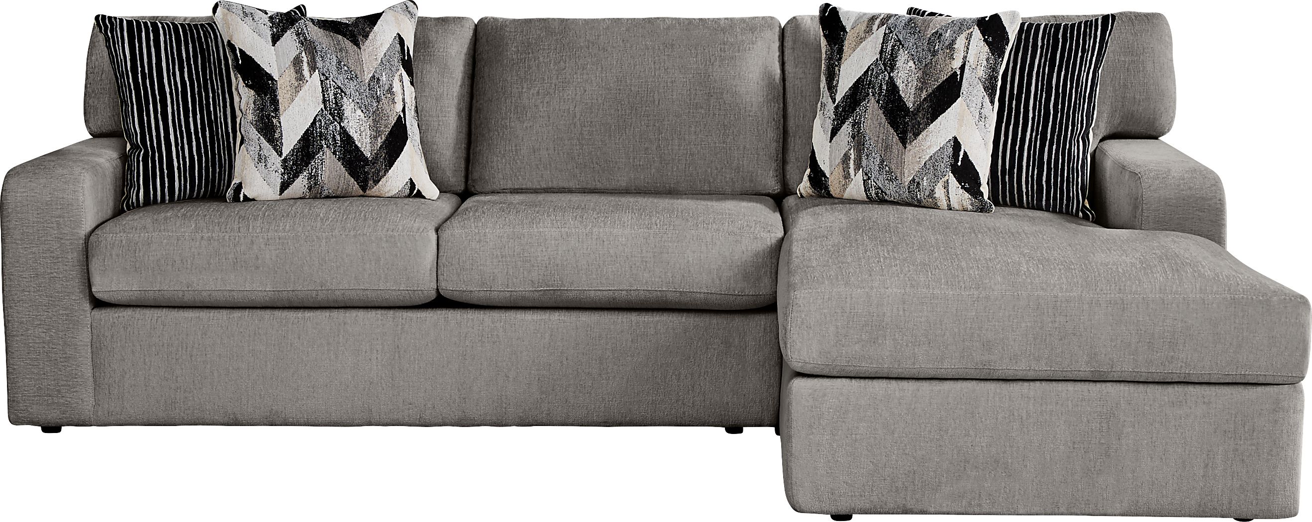 Dekker Park Gray 3 Pc Sectional Living Room