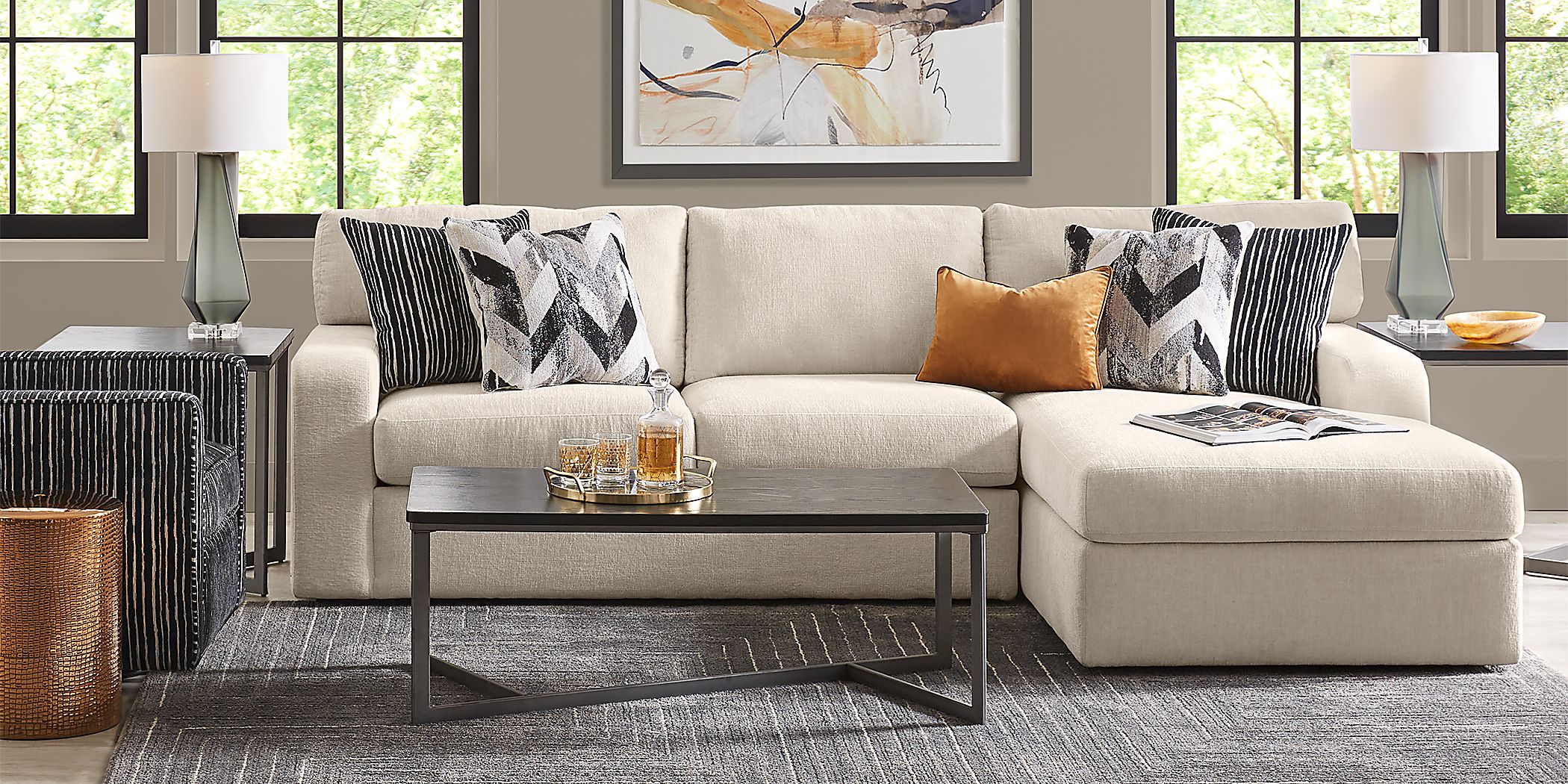 Diane 3 Pc Sectional Living Room