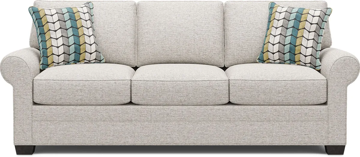 Bellingham Mushroom Textured Chenille Sleeper Sofa