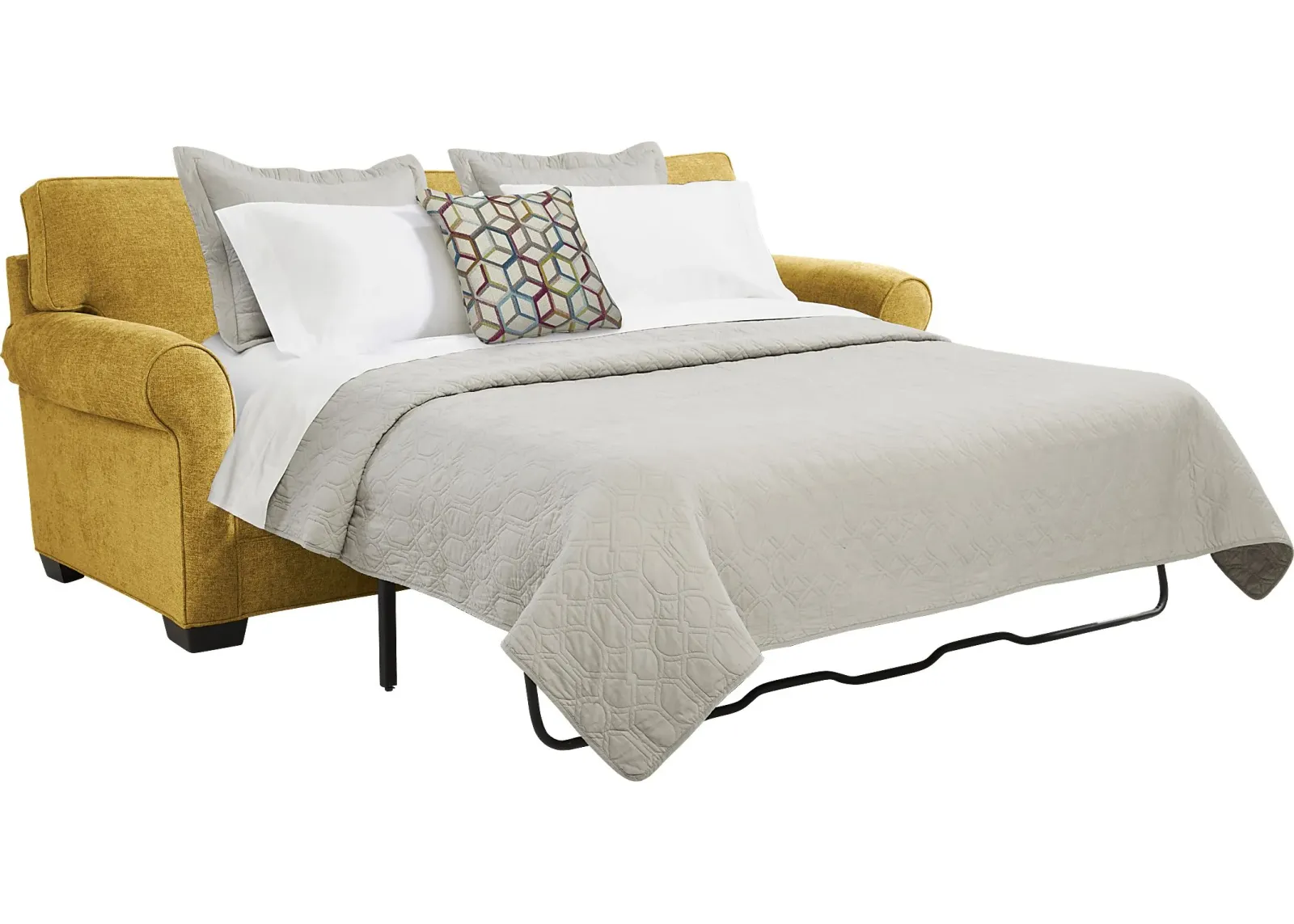 Bellingham Sunflower Textured Chenille Sleeper Sofa