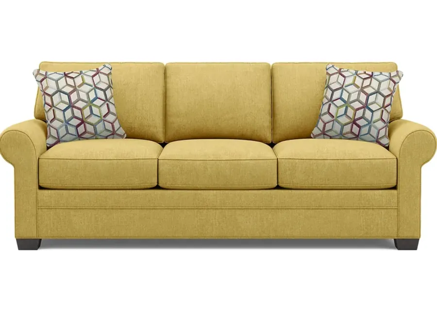 Bellingham Sunflower Textured Chenille Sleeper Sofa