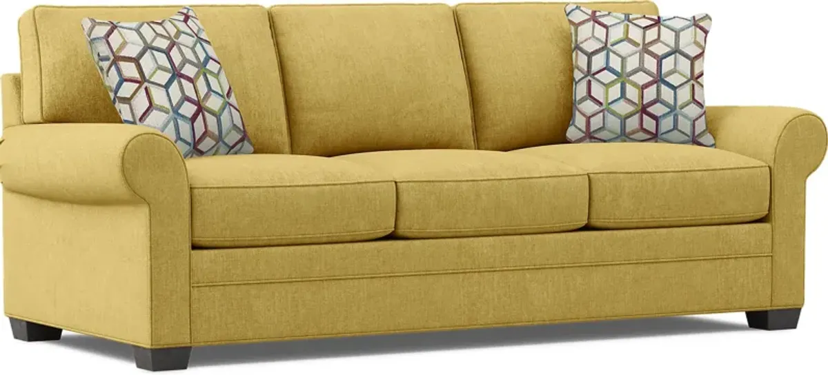 Bellingham Sunflower Textured Chenille Gel Foam Sleeper Sofa