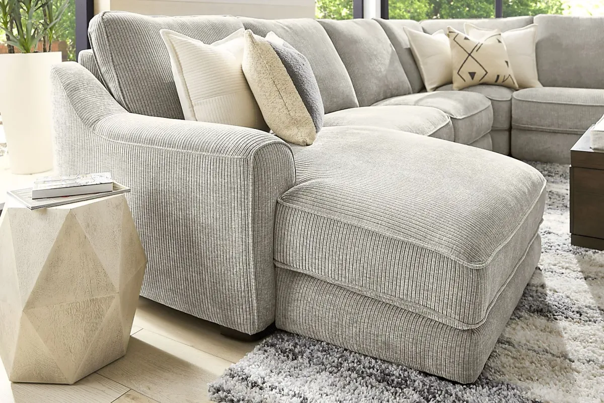 Somerset Gray 6 Pc Dual Power Reclining Sectional
