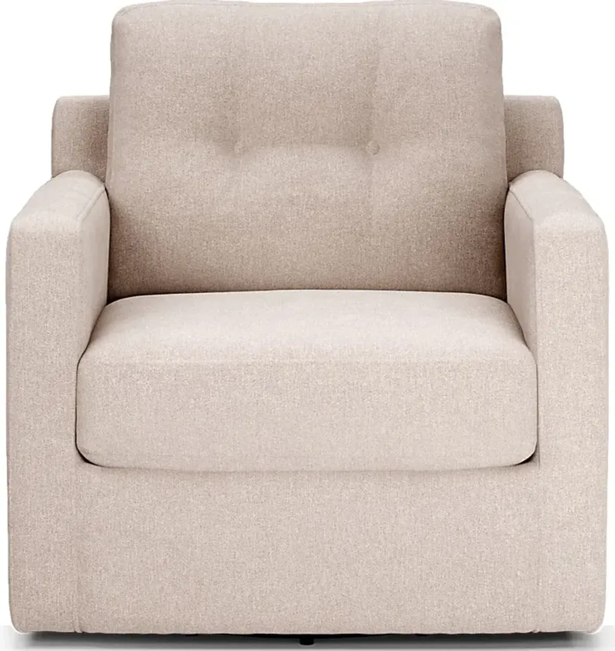 ModularOne Beige Swivel Accent Chair