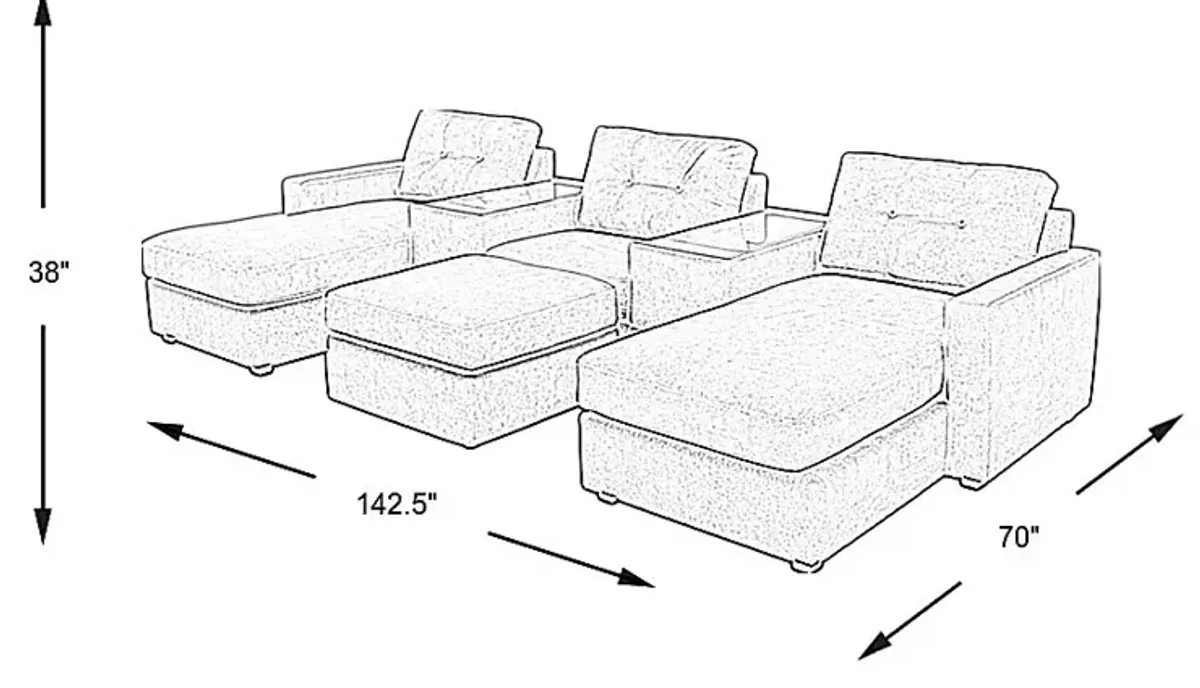 Gray 6 Pc ModularOne