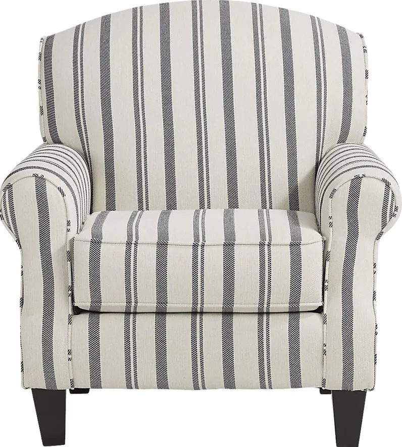 Beachfront Striped Accent Chair