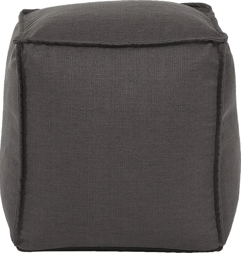 Olney Gray Pouf