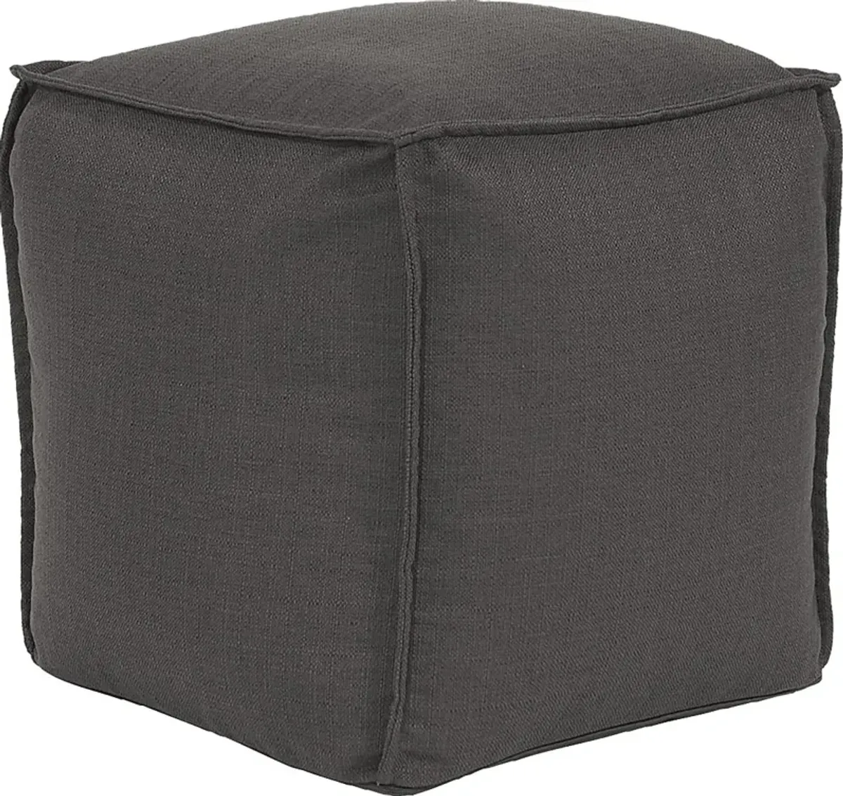 Olney Gray Pouf