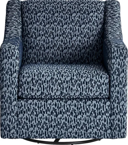 Hutchinson Blue Swivel Chair