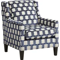 Cindy Crawford Home Asher Place Blue Accent Chair