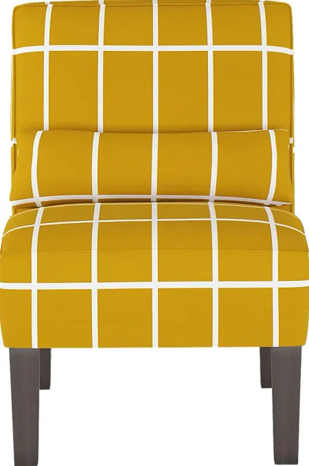 Golden Rust Yellow Accent Chair