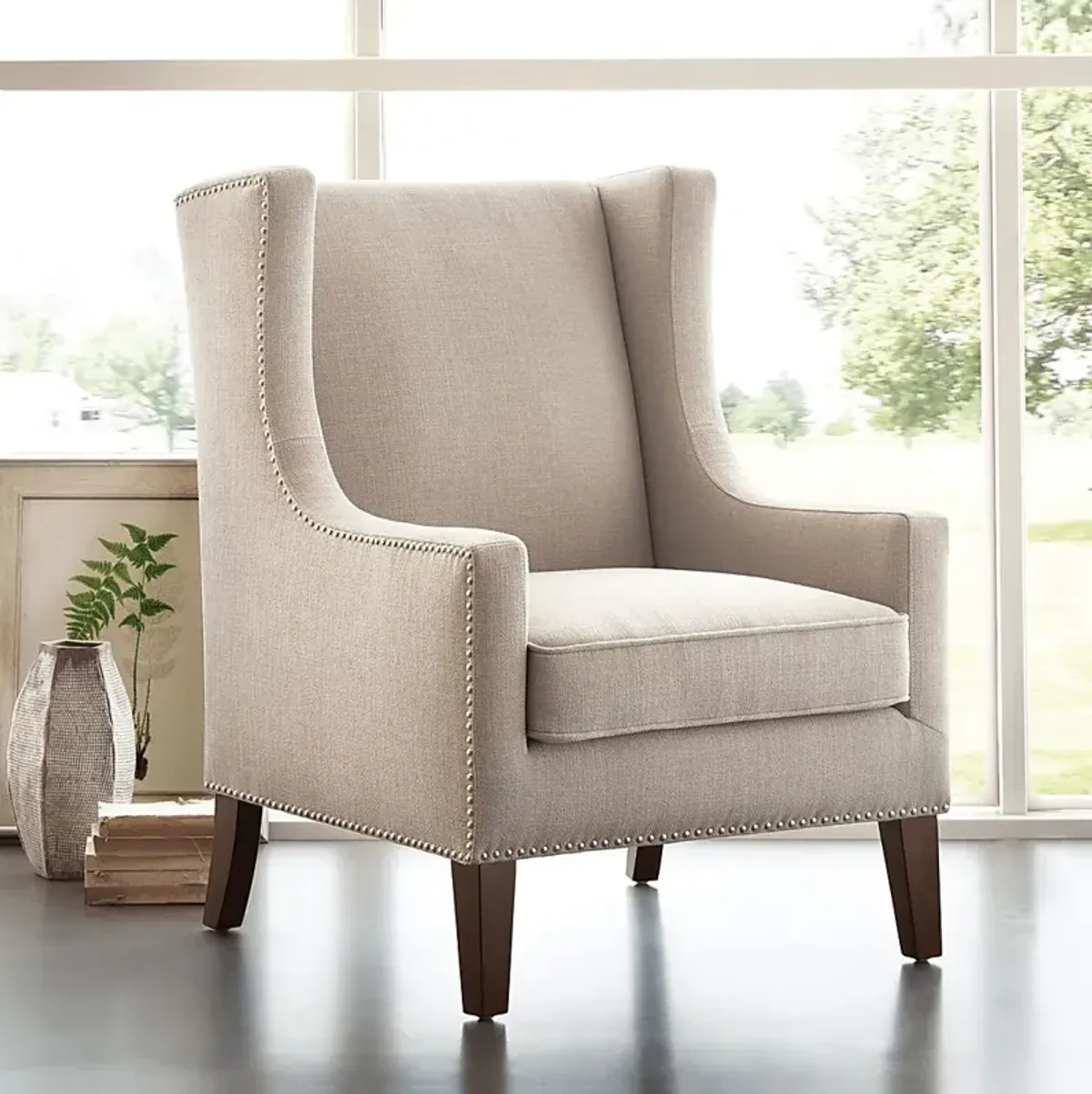 Addington Taupe Accent Chair